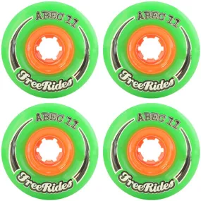 Abec 11 CLASSIC Free Ride - Green - 72mm 78a - Skateboard Wheels (Set of 4)