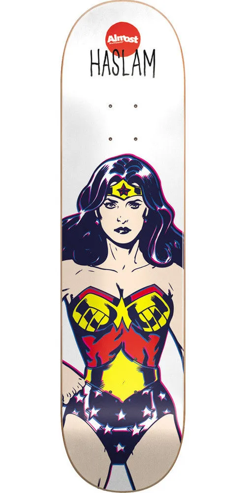 Almost Wonder Woman R7 Chris Haslam Skateboard Deck 8.38 - White