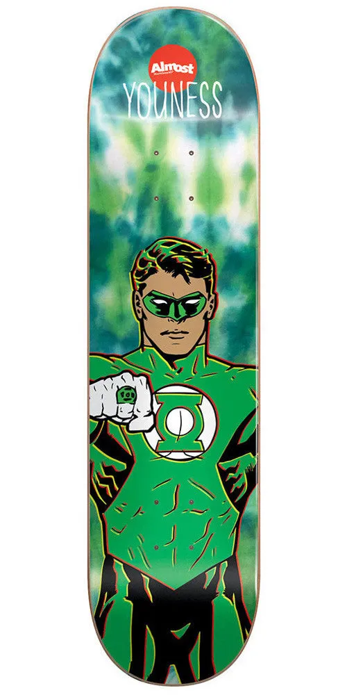 Almost Youness Amrani Green Lantern R7 Skateboard Deck - Tie Dye - 8.25