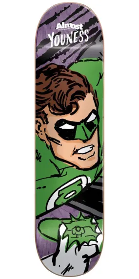 Almost Youness Amrani Sketchy Green Lantern R7 Skateboard Deck - Multi - 8.125in