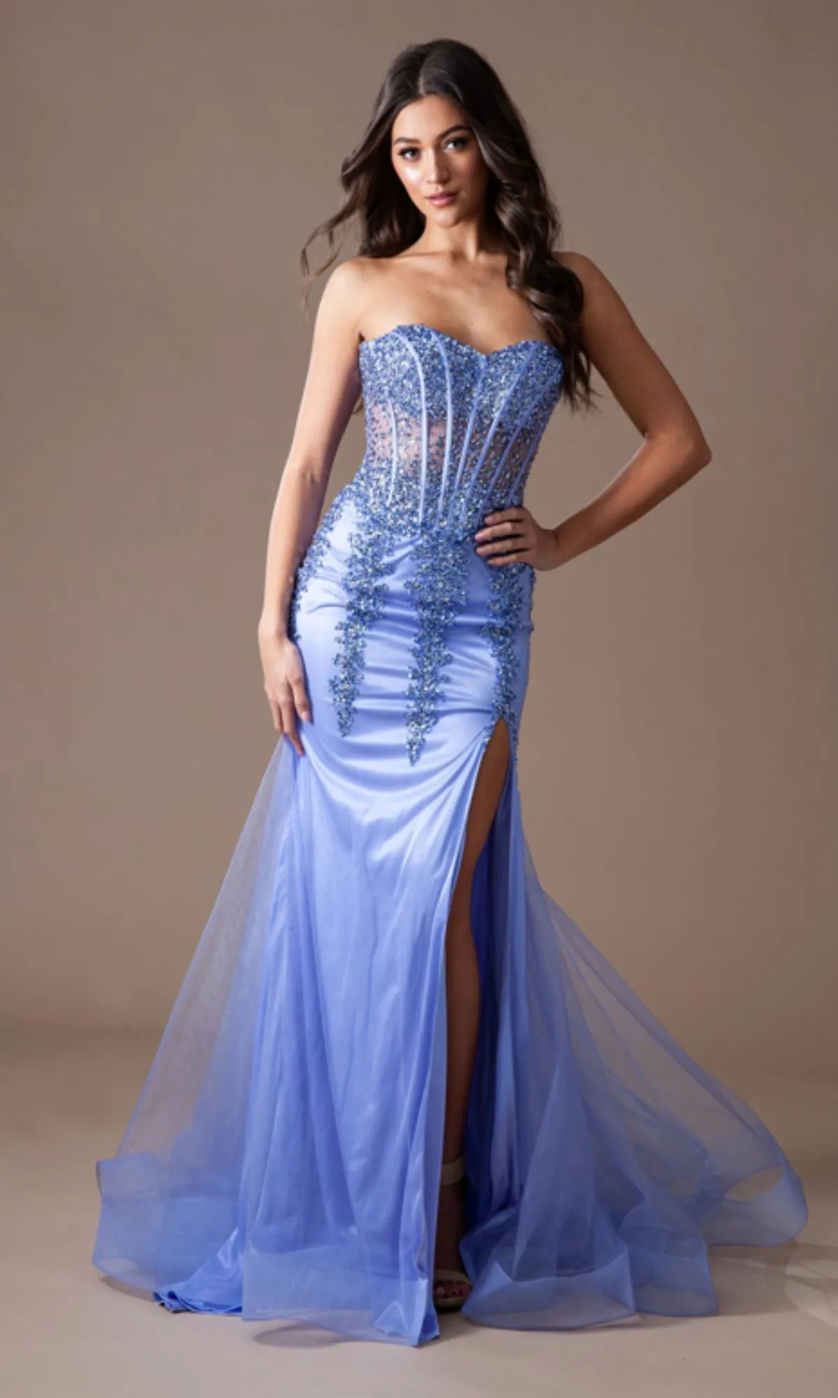 Amelia Couture Long Formal Dress 7051