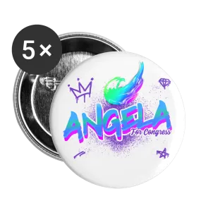 Angela For Congress Buttons large 2.2'' (5-pack)