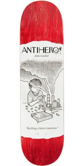 Anti-Hero Cardiel Science Achievement Skateboard Deck - Red - 8.25in x 32.0in