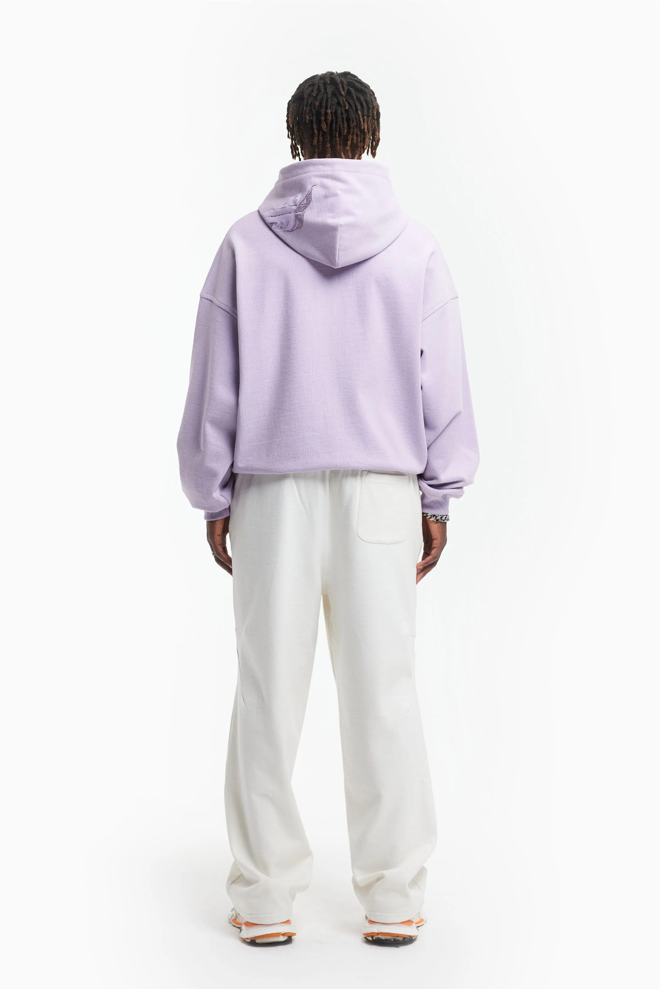 AVES RHINESTONE PASTEL LILAC FRONTZIP