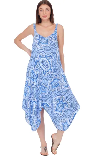 Beachwear 2023 - 89773 TURTLE HANKERCHIEF KNITTED MAXI DRESS