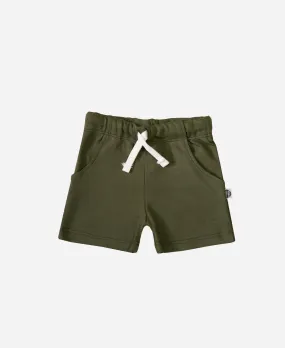 Bermuda Cargo Infantil Unissex MiniMalista | Liso Jungle Green