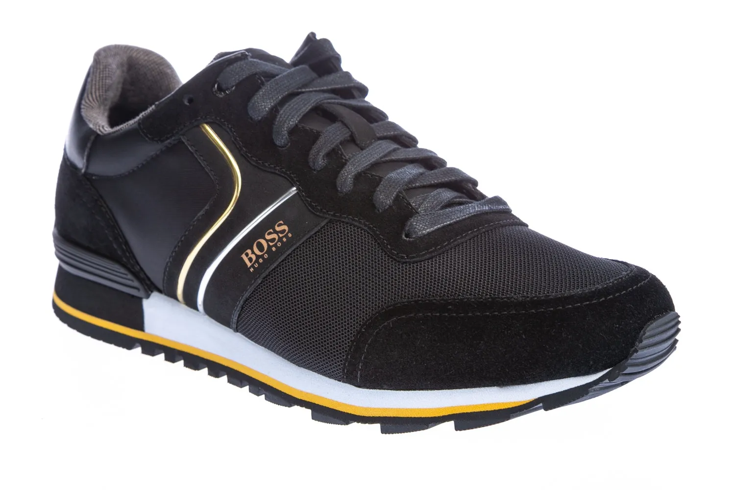 BOSS Parkour_Runn Trainer in Black & Gold