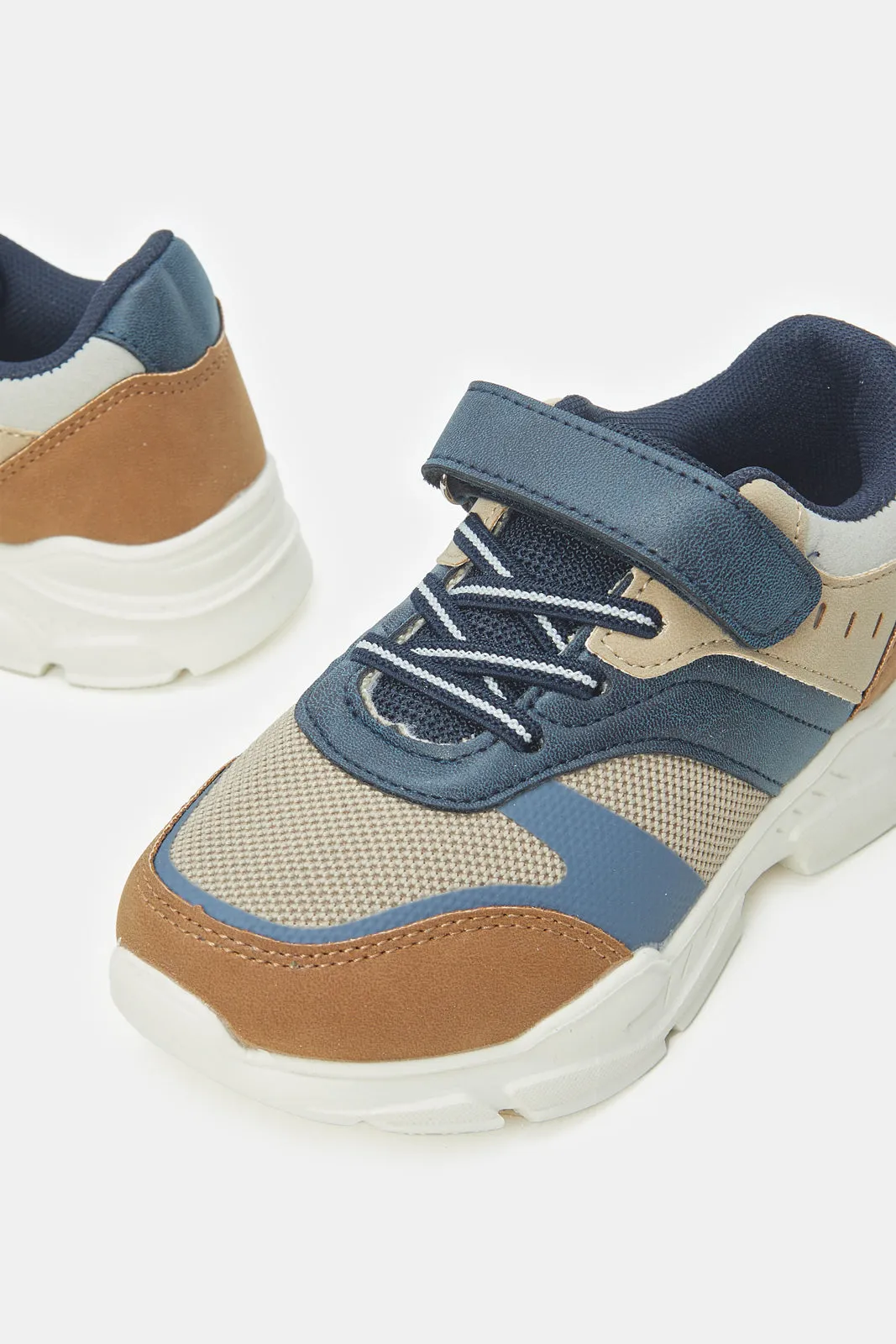 Boys Navy Chunky Sneakers