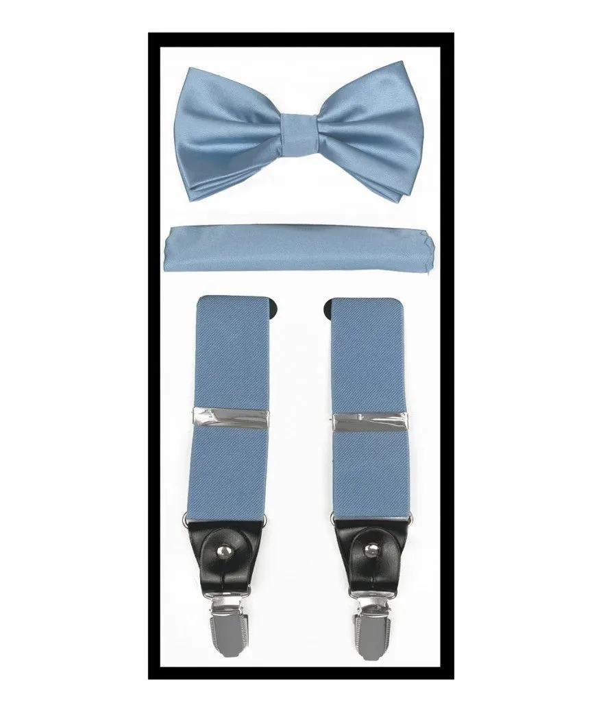 Brand Q Suspender, Bow Tie & Hankie Set