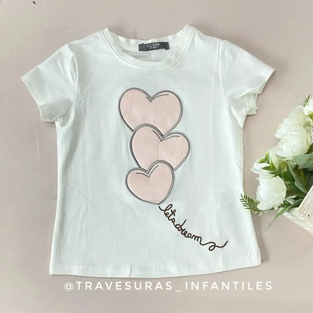 Camiseta Estampado Corazón