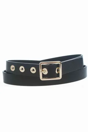 Ceinture oeillets en or