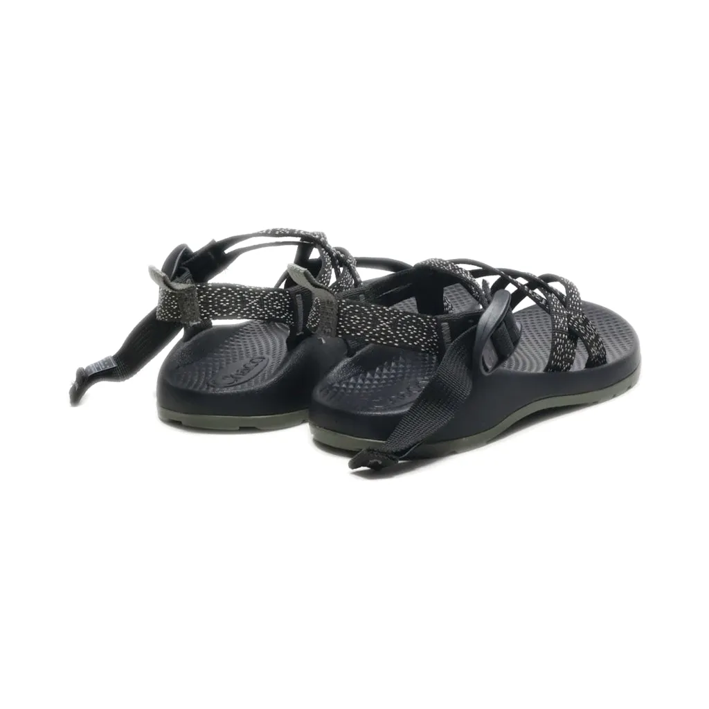 Chaco Flat Sandals Fabric Black Colour For Kids