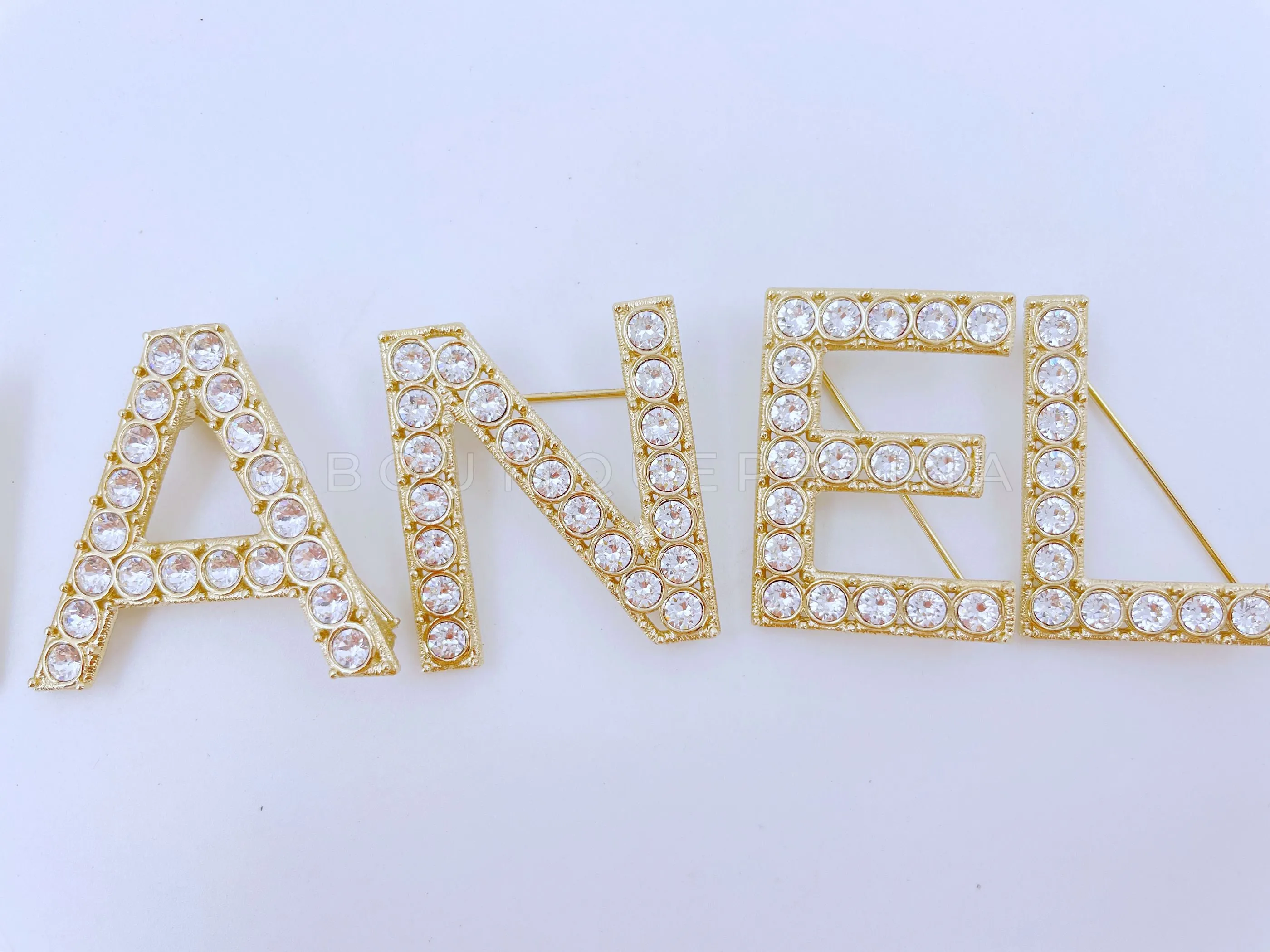 Chanel 20V Iconic Crystal Letter Brooch Set of 5