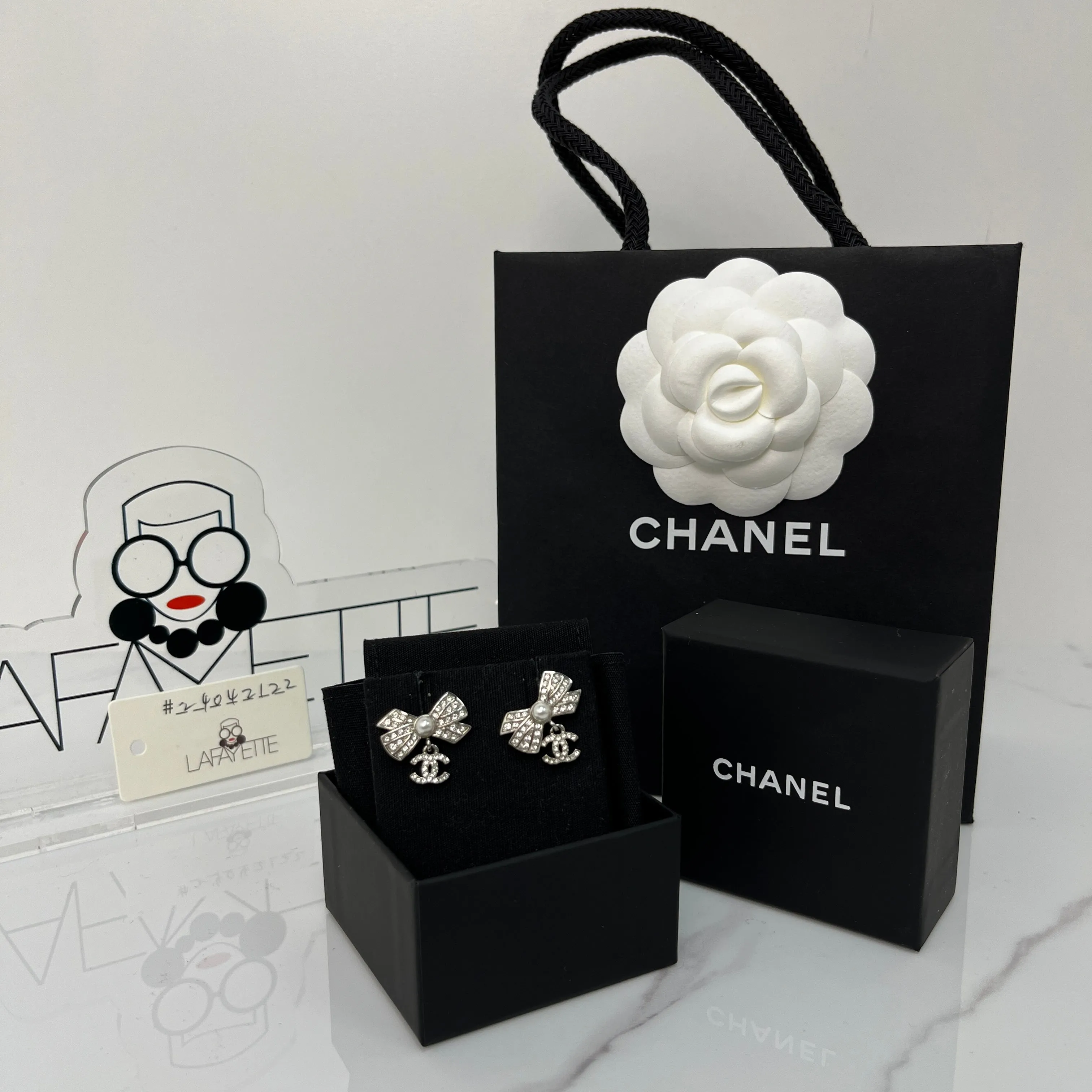 Chanel Pearl Earrings