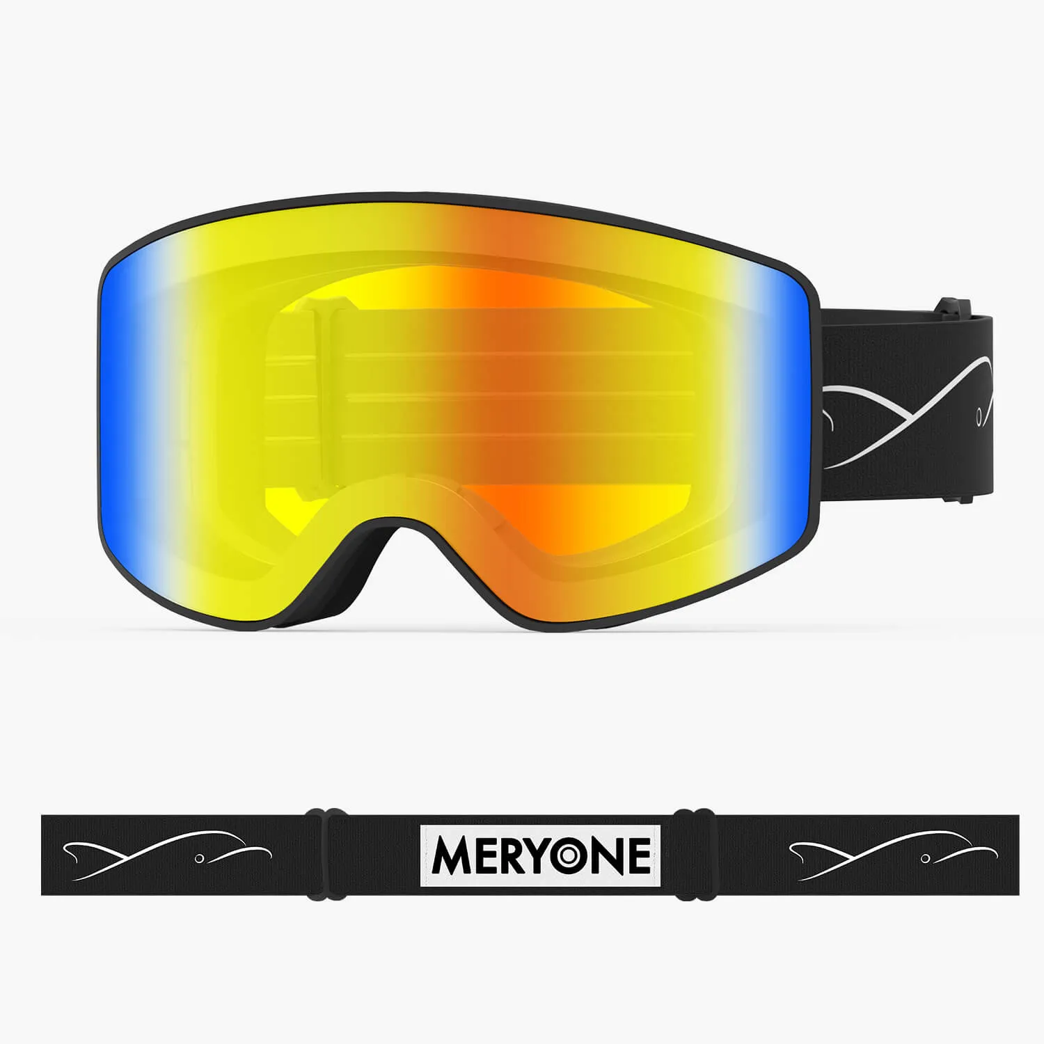 Classic Angel Wing Ski Goggles (Cylindrical)