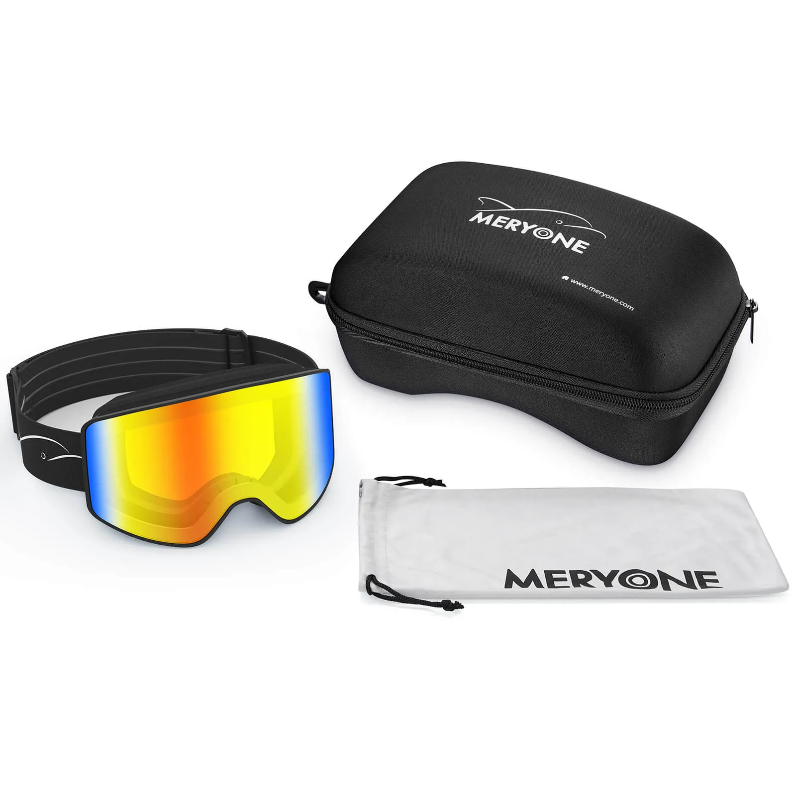 Classic Angel Wing Ski Goggles (Cylindrical)