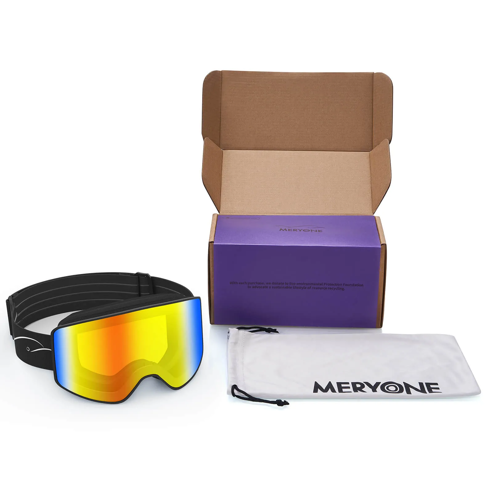 Classic Angel Wing Ski Goggles (Cylindrical)