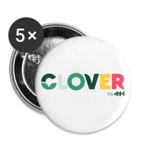 Clover by 4-H Buttons large 2.2'' (5-pack)