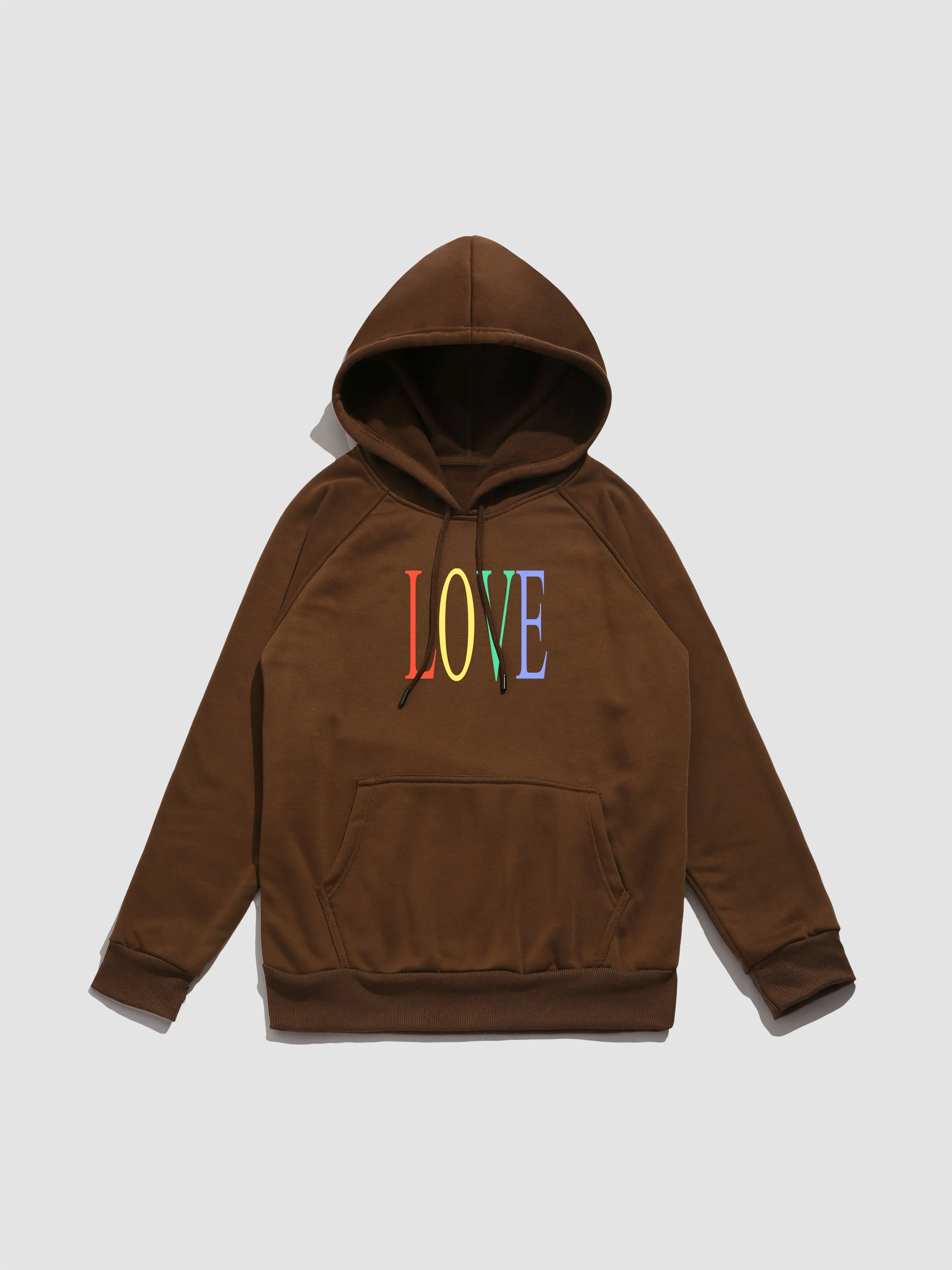 Colorful Love Print Hoodie