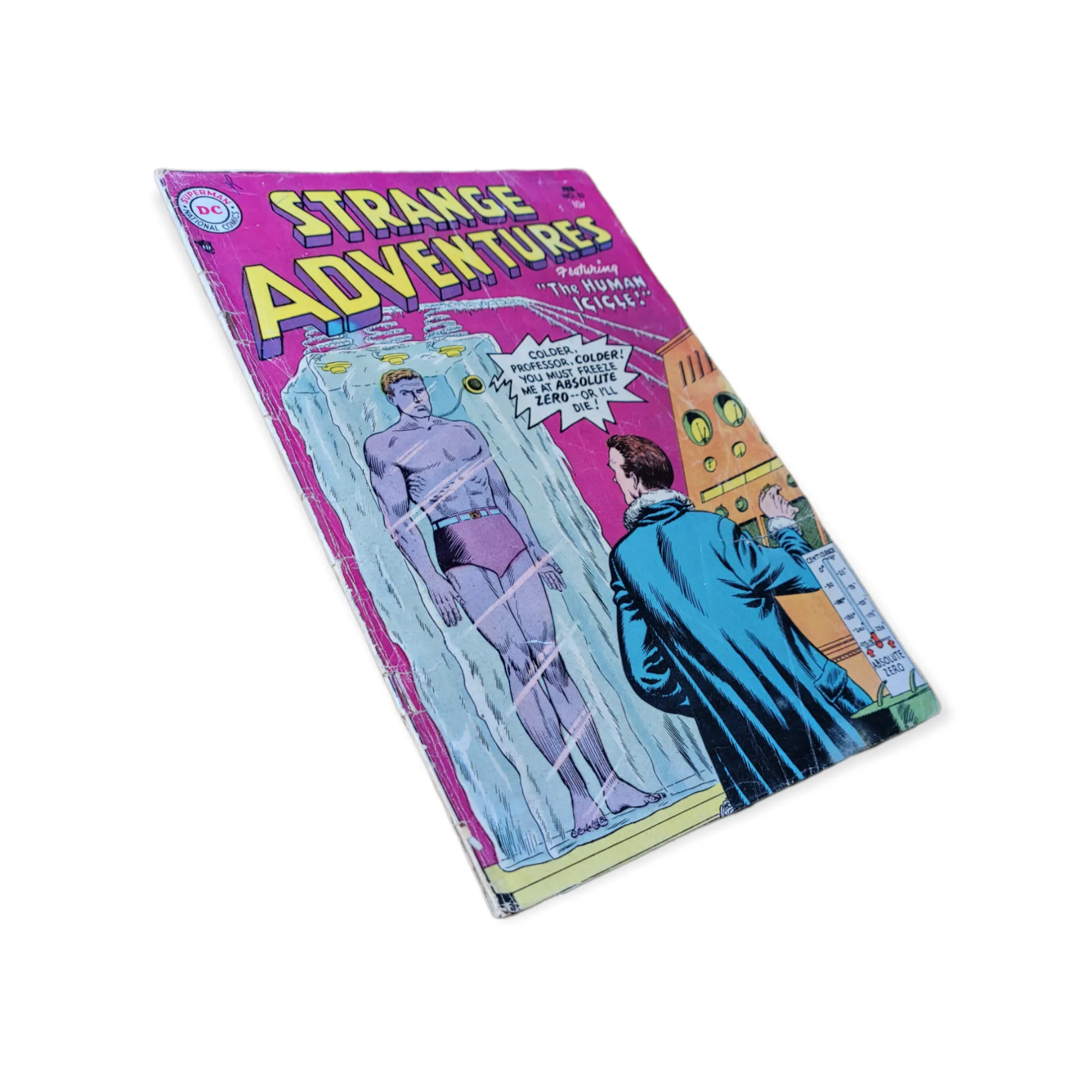 DC Strange Adventures #53 The Human Icicle Martian Masquerade Millionaire Robot (1955)