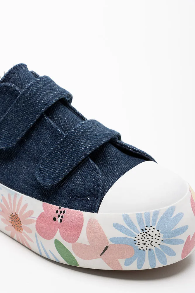 Denim Double Velcro Sneaker