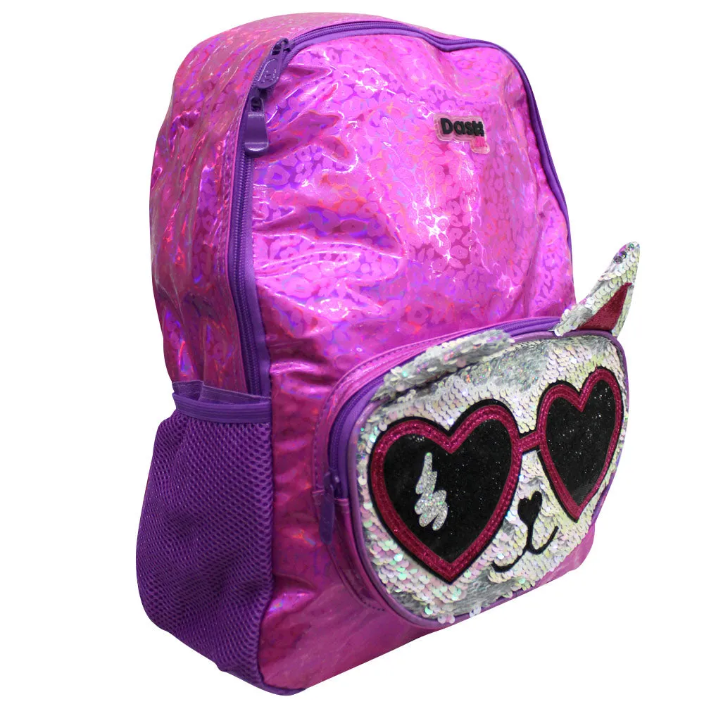 DK20BP19 Mochila Estampado Lentejuelas Gatito