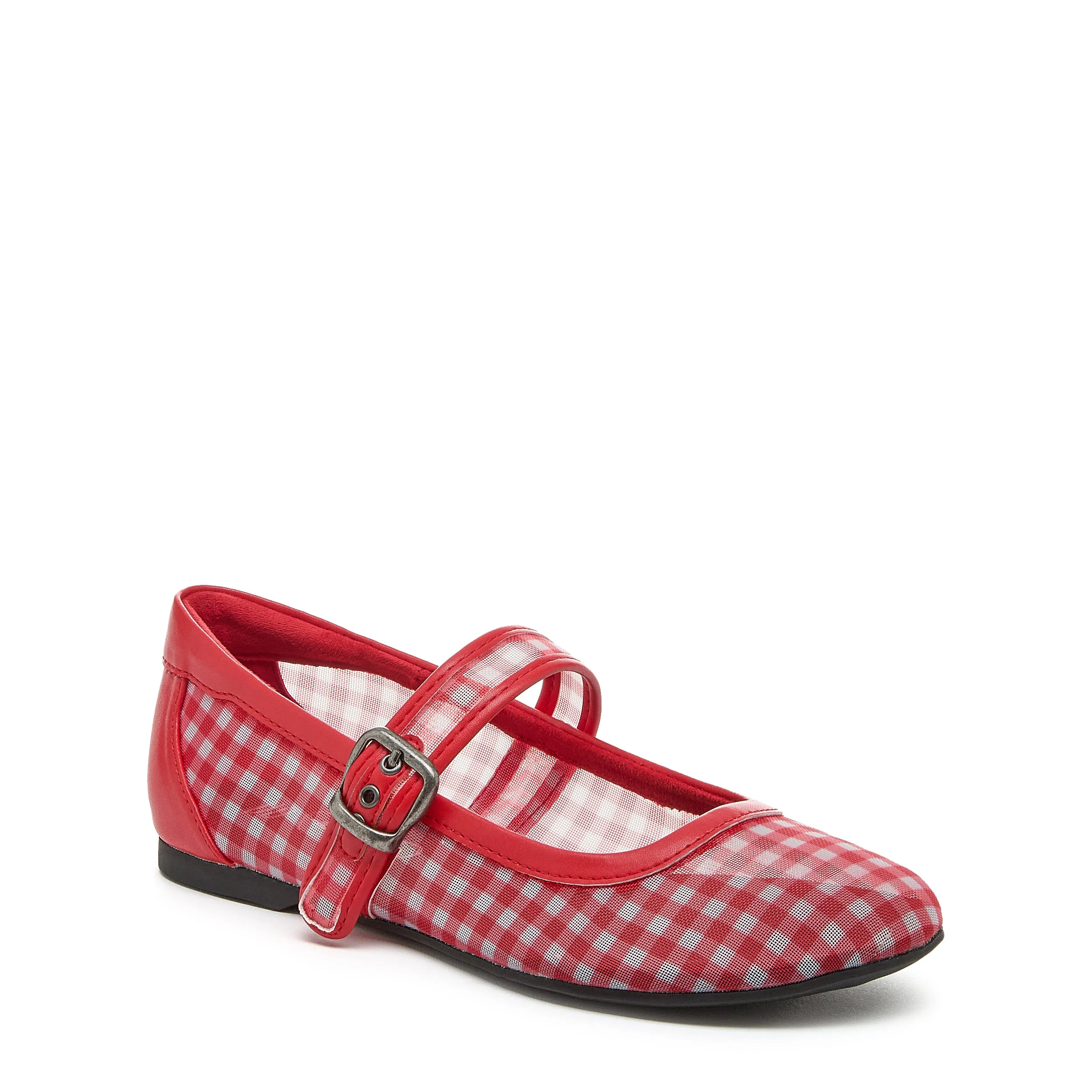 Emma Red Gingham Ballet Flat