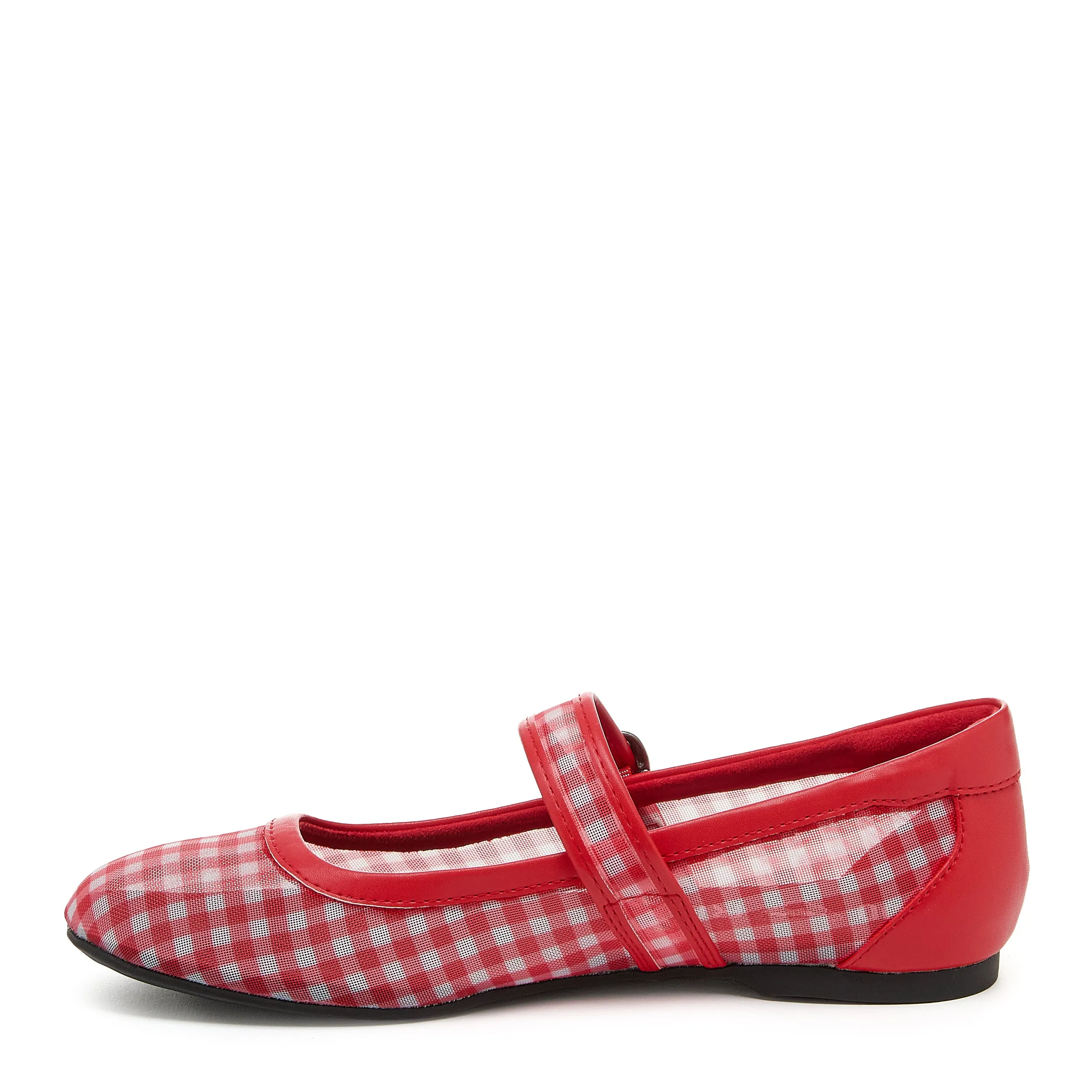 Emma Red Gingham Ballet Flat