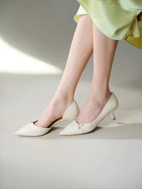 EP YAYING Elegance Pearl Hollow High Heels