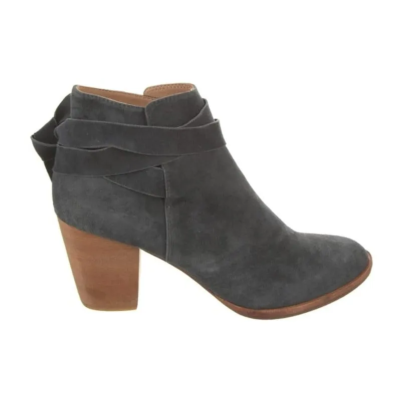 Fashion Women's Stylish Block Heel Ankle Boots