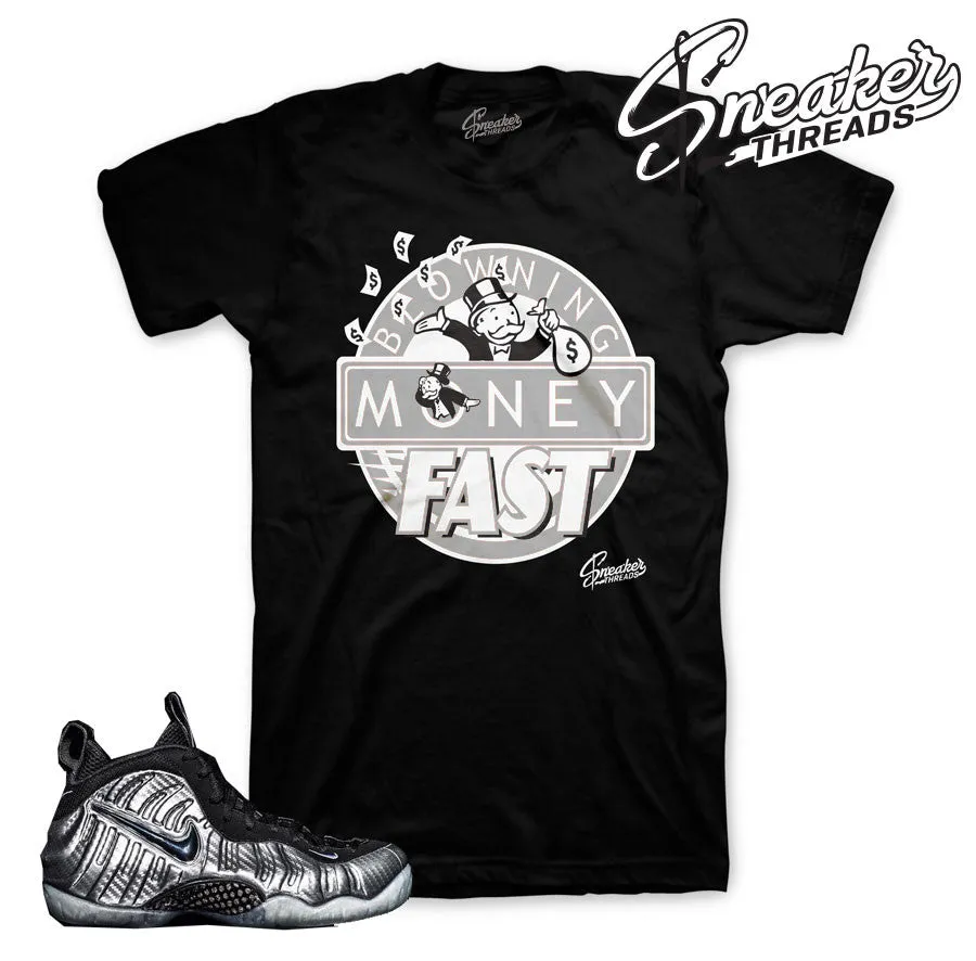 Foamposite Silver Surfer Blowing Money Fast Shirt