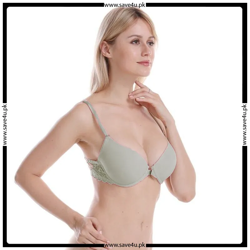 Front Open Double Padded Push Up Bra