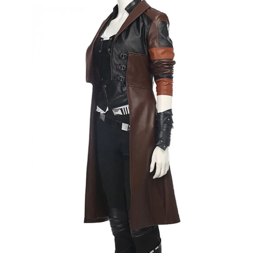 Gamora Guardians of the Galaxy 2 Leather Coat