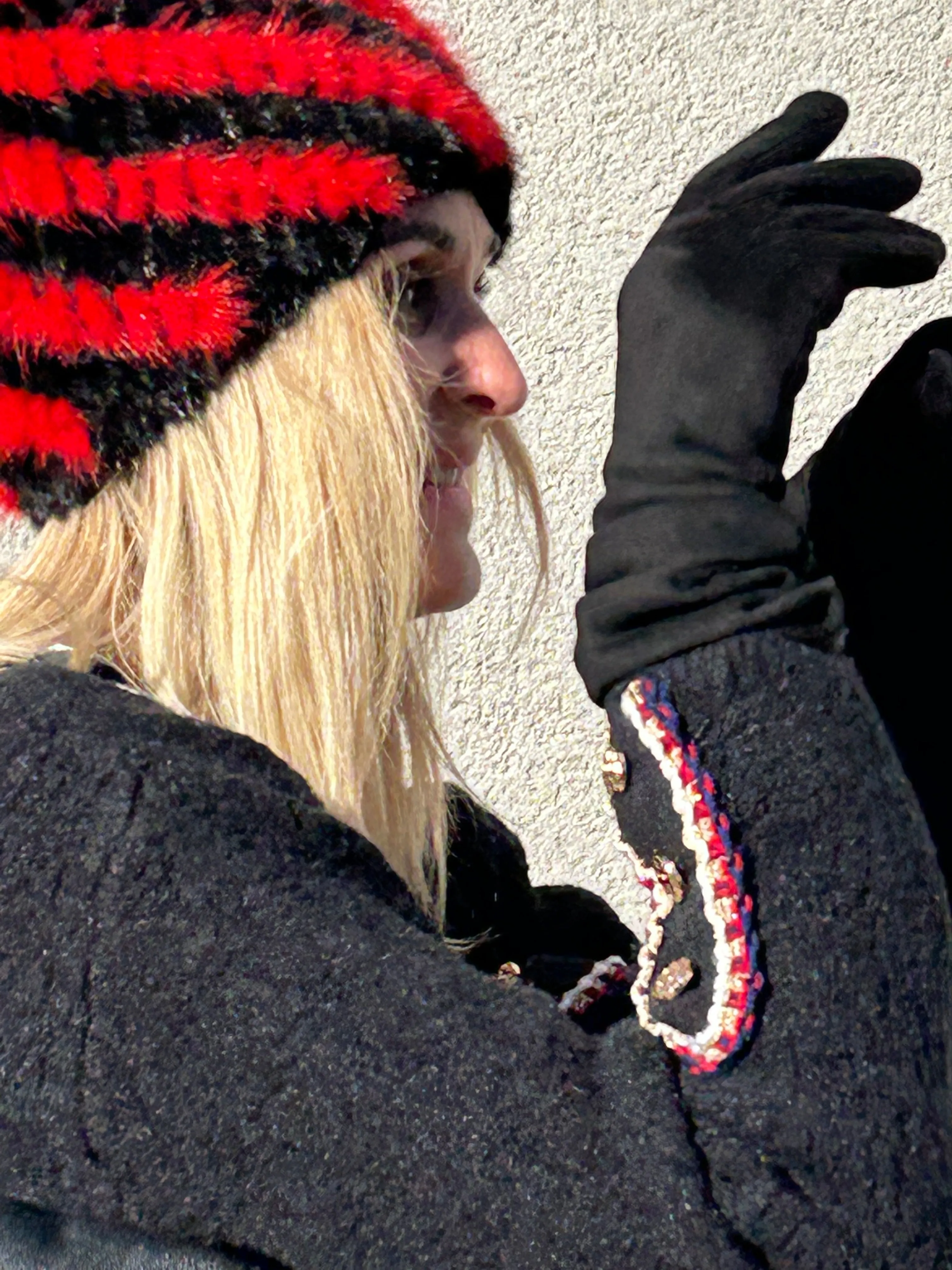 Gorro de invierno. Super chic. Visón trenzado. Lo