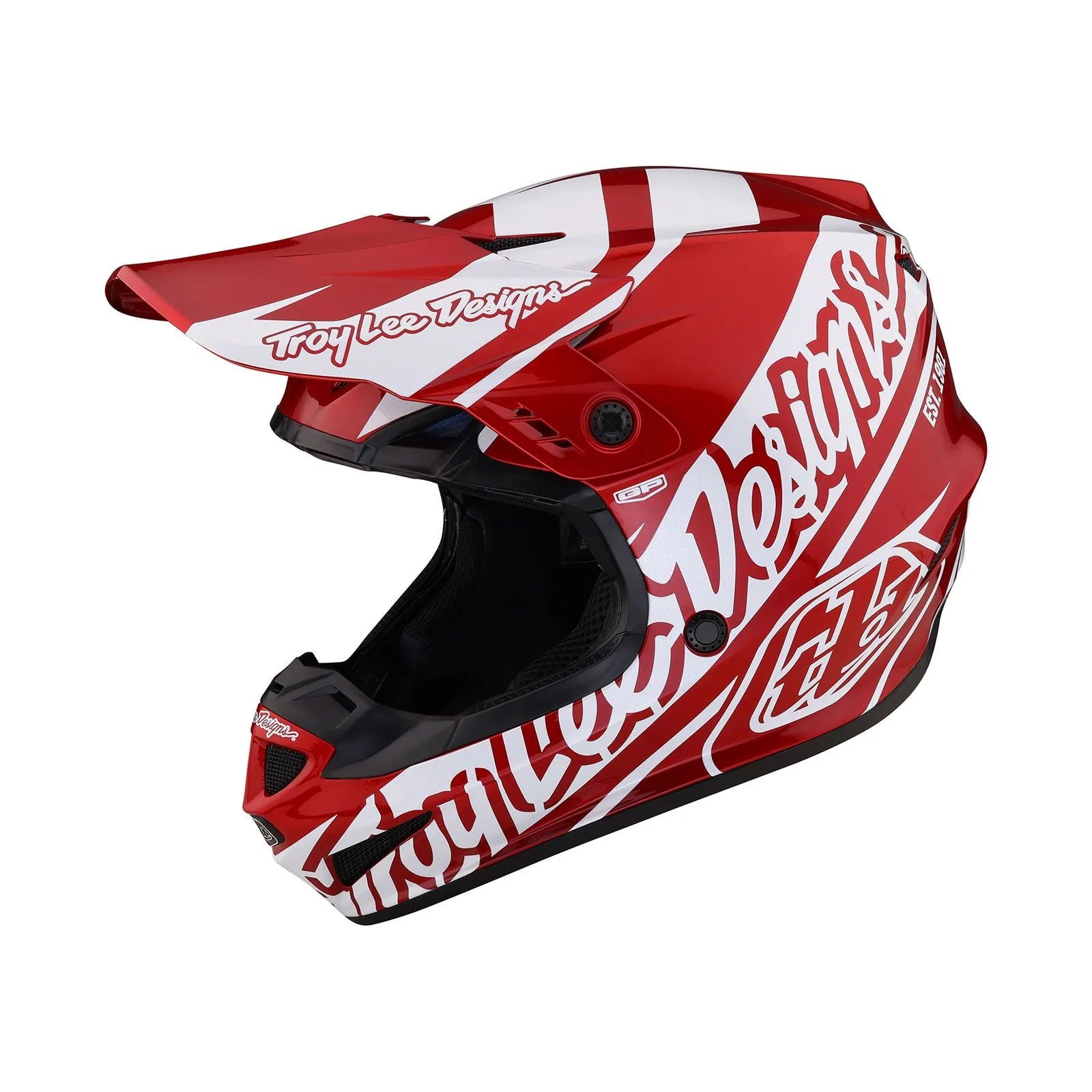 GP Helmet Slice Red / White