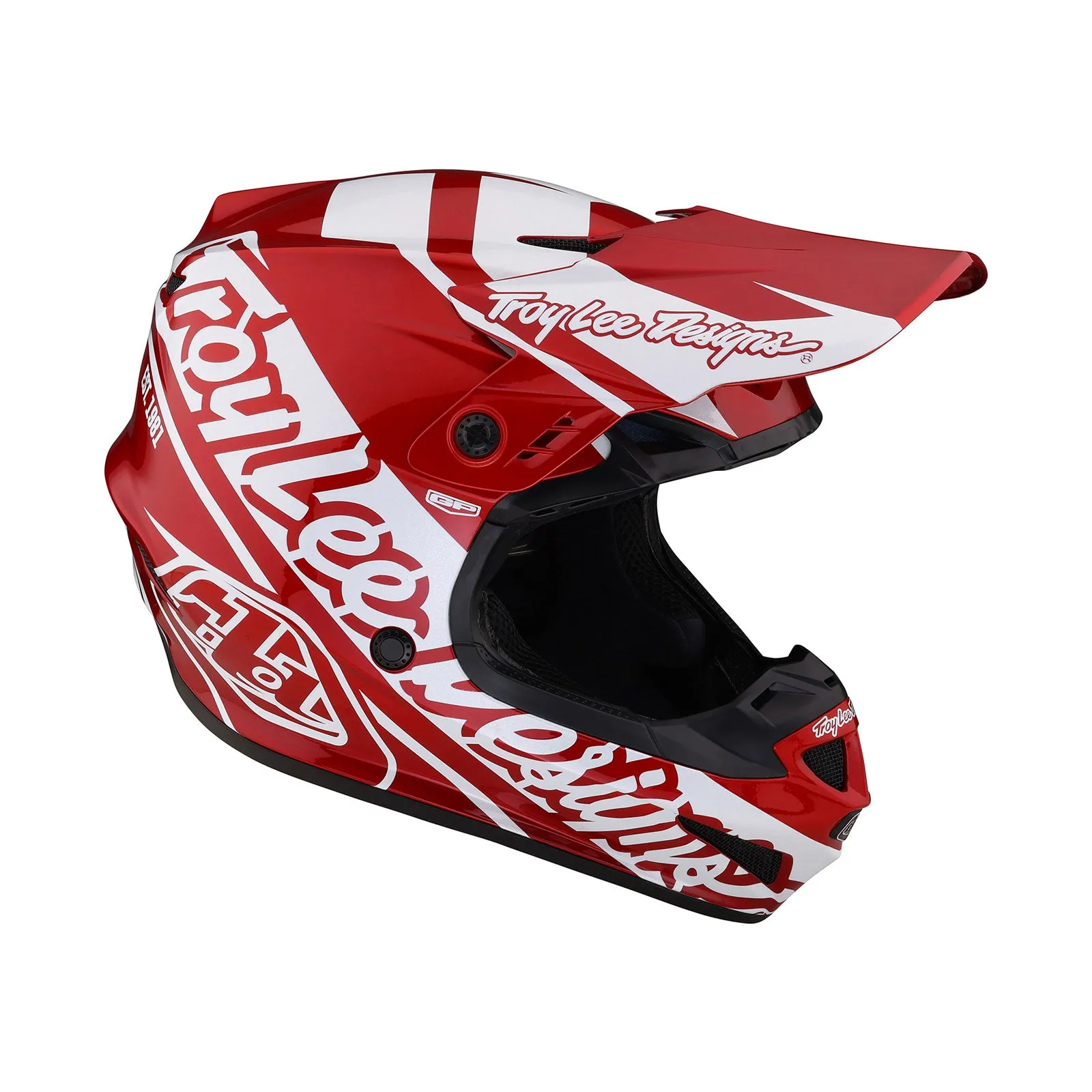 GP Helmet Slice Red / White