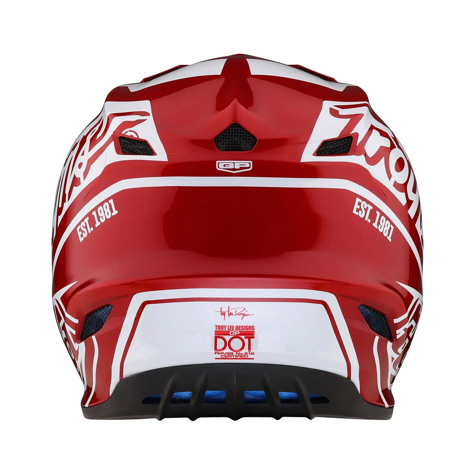 GP Helmet Slice Red / White