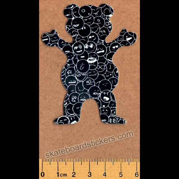 Grizzly Griptape Skateboard Sticker