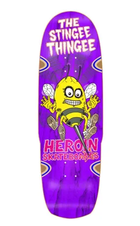 Heroin Skateboards Stingee Thingee 9.8" Skateboard Deck- Tabla Skate