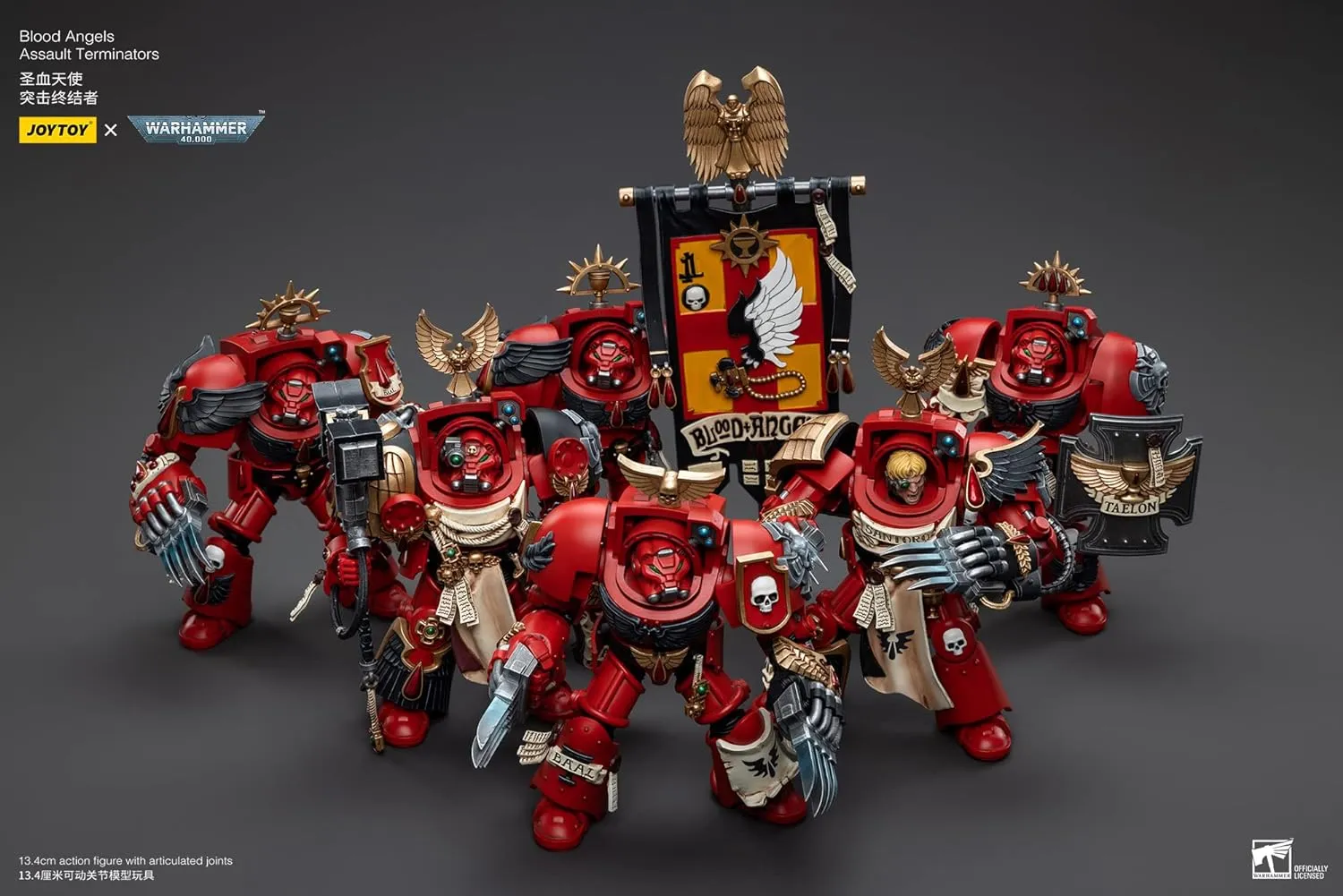 HiPlay JoyToy 40K Blood Angels Assault Terminators Brother Davinos 1:18 Scale Collectible Action Figure