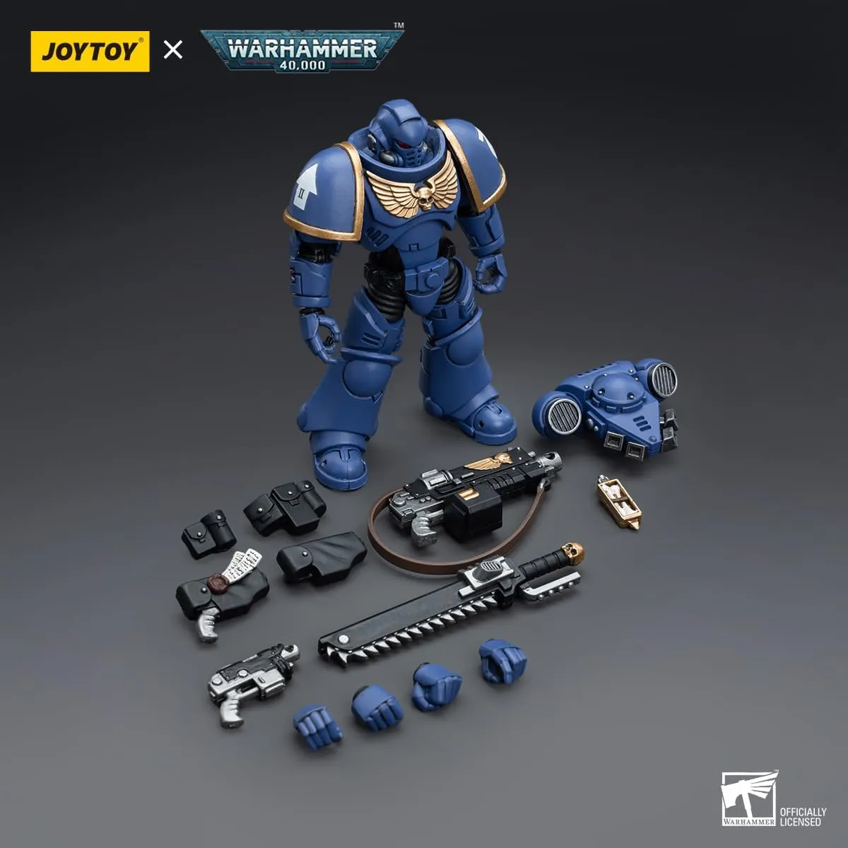 HiPlay JoyToy  Warhammer 40K Officially Licensed 1/18 Scale Science Fiction Action Figures Full Set Series Ultramarines Intercessors