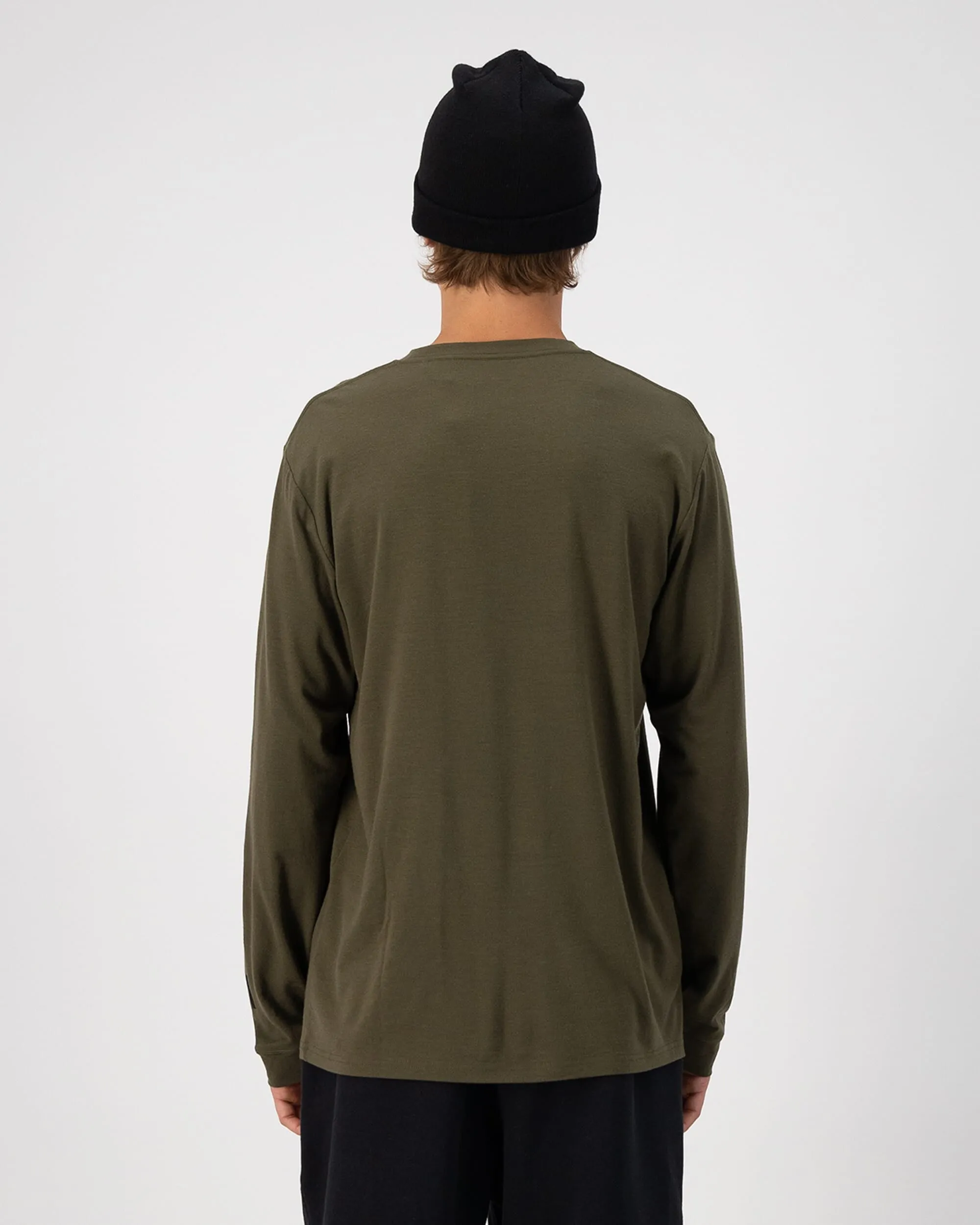 Icon Merino Classic Long Sleeve - Dark Olive