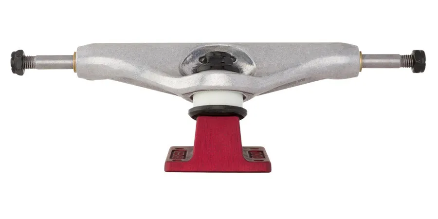 Independent Stage 11 Hollow Delfino Silver Red Standard Skateboard Trucks - Pair