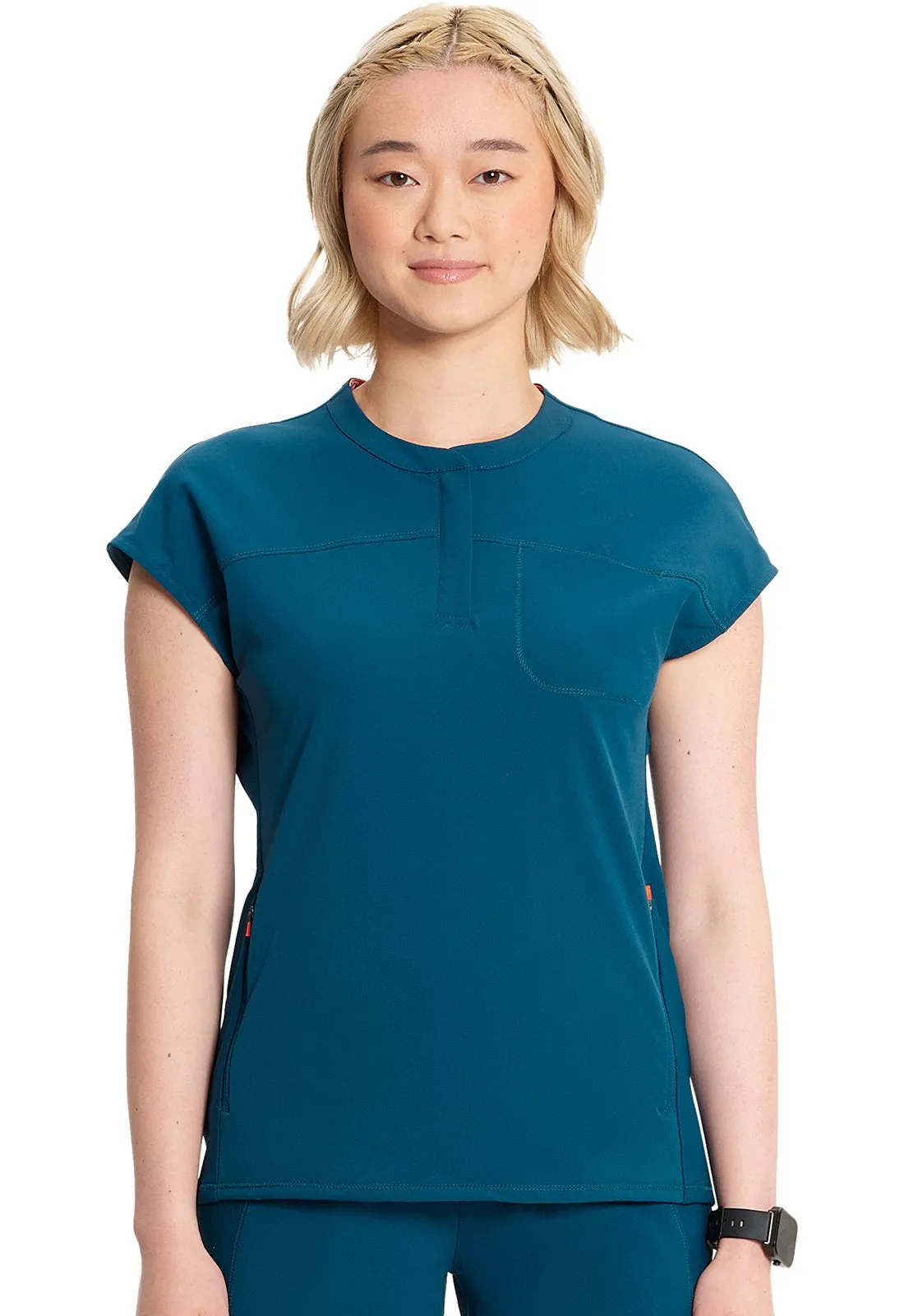 Infinity GNR8 Henley Scrub Top IN622A