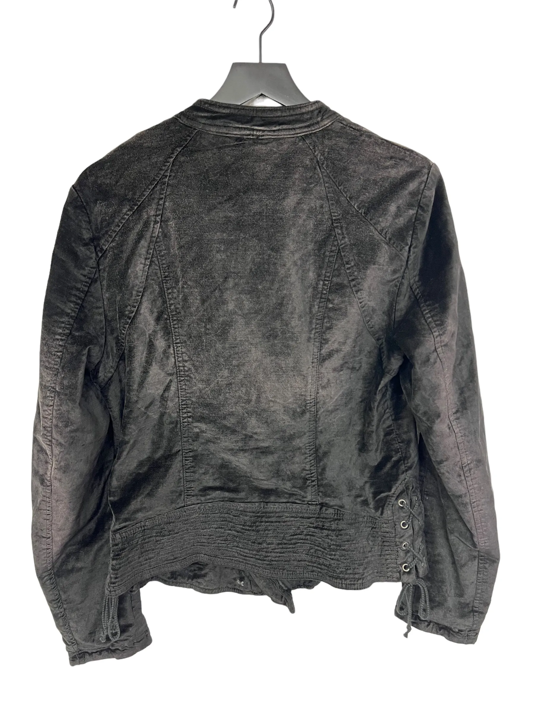 Jacket Moto By Free People In Black, Size: L