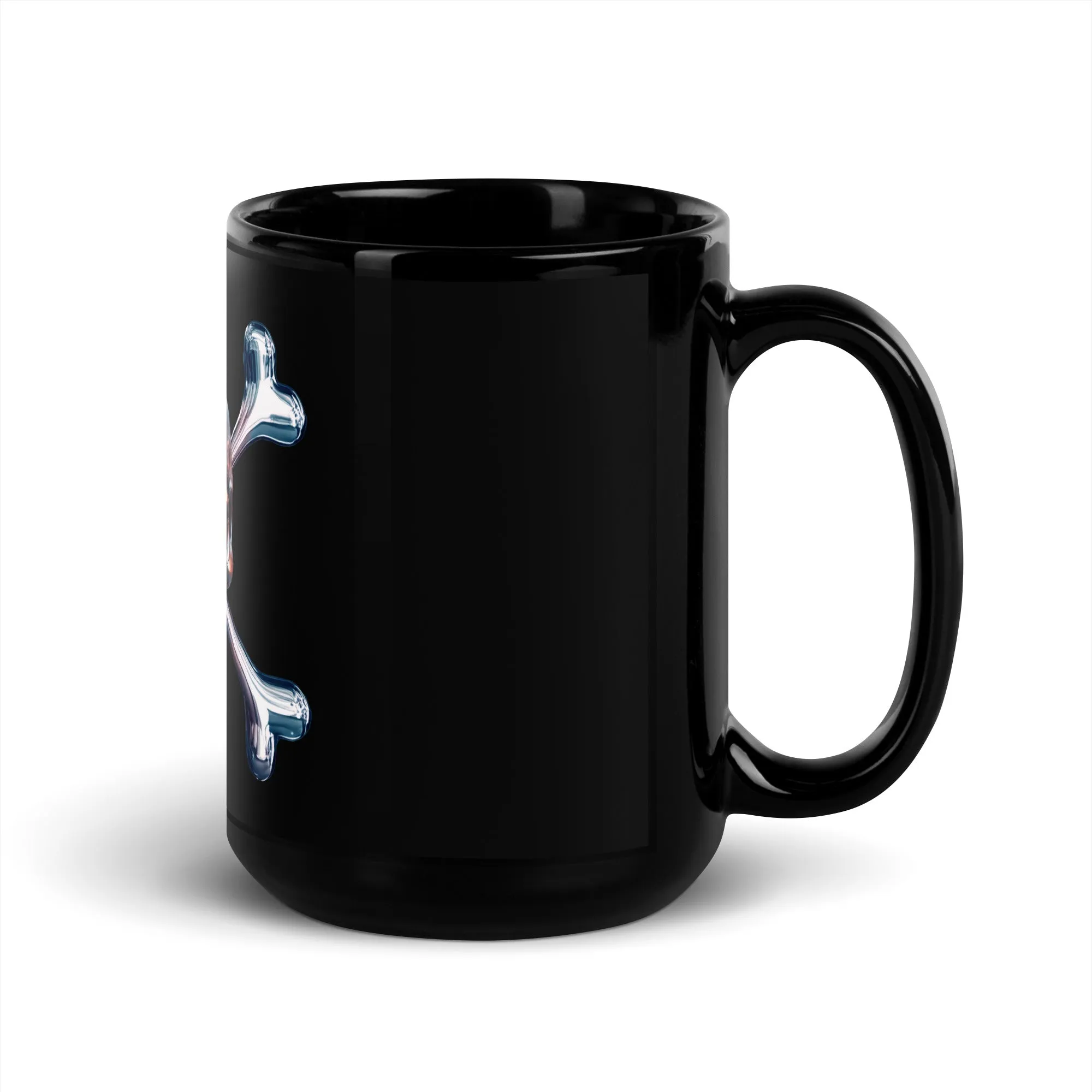 Jolly Roger Terminator Black Glossy Mug