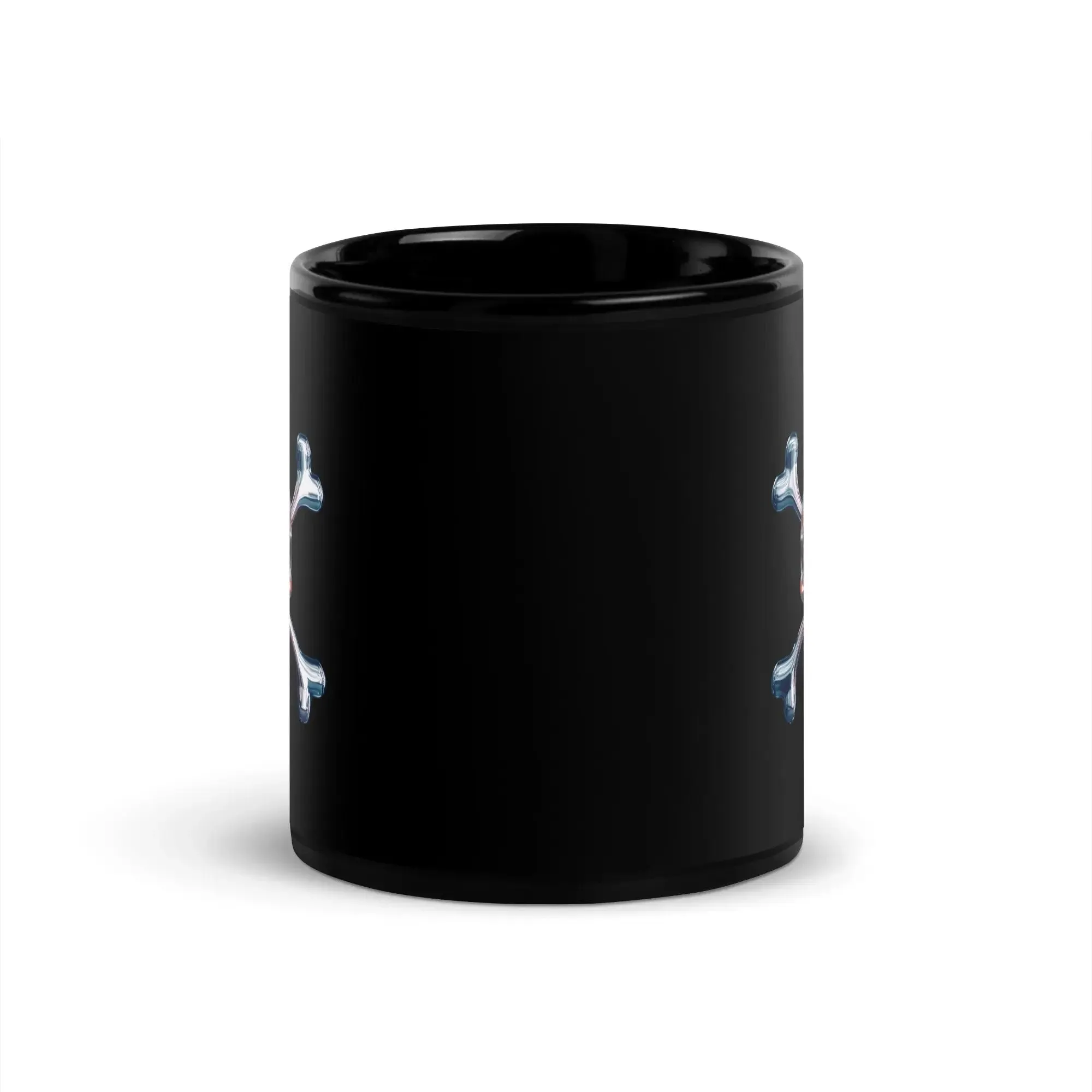 Jolly Roger Terminator Black Glossy Mug