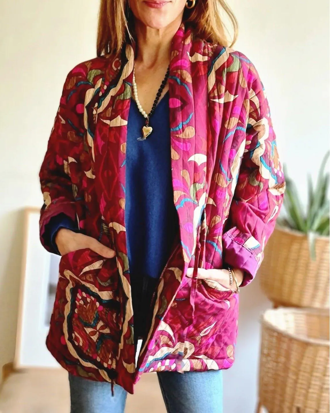 Kimono Juanita Purpura/Fucsia.