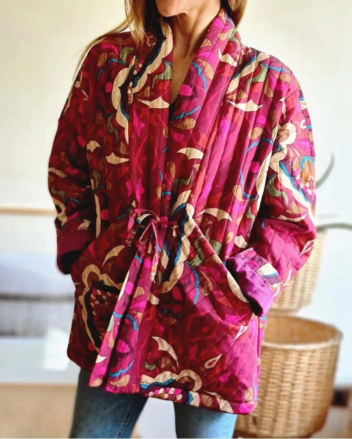 Kimono Juanita Purpura/Fucsia.