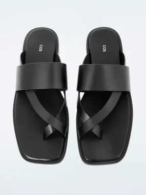 Leather toe-thong sandals